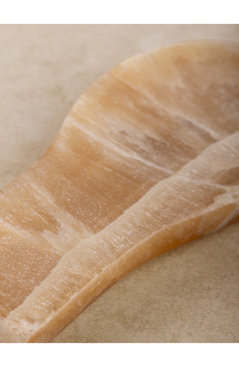 GAURI KOHLI Tunisia Onyx Spoon Rest, Alternate, color, Warm Orange