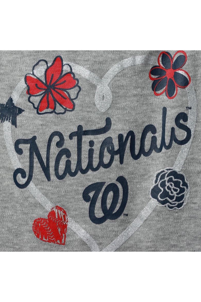 Girls Newborn & Infant Red/Navy/Heathered Gray Washington Nationals 3-Pack Batter Up Bodysuit Set, Alternate, color, Red
