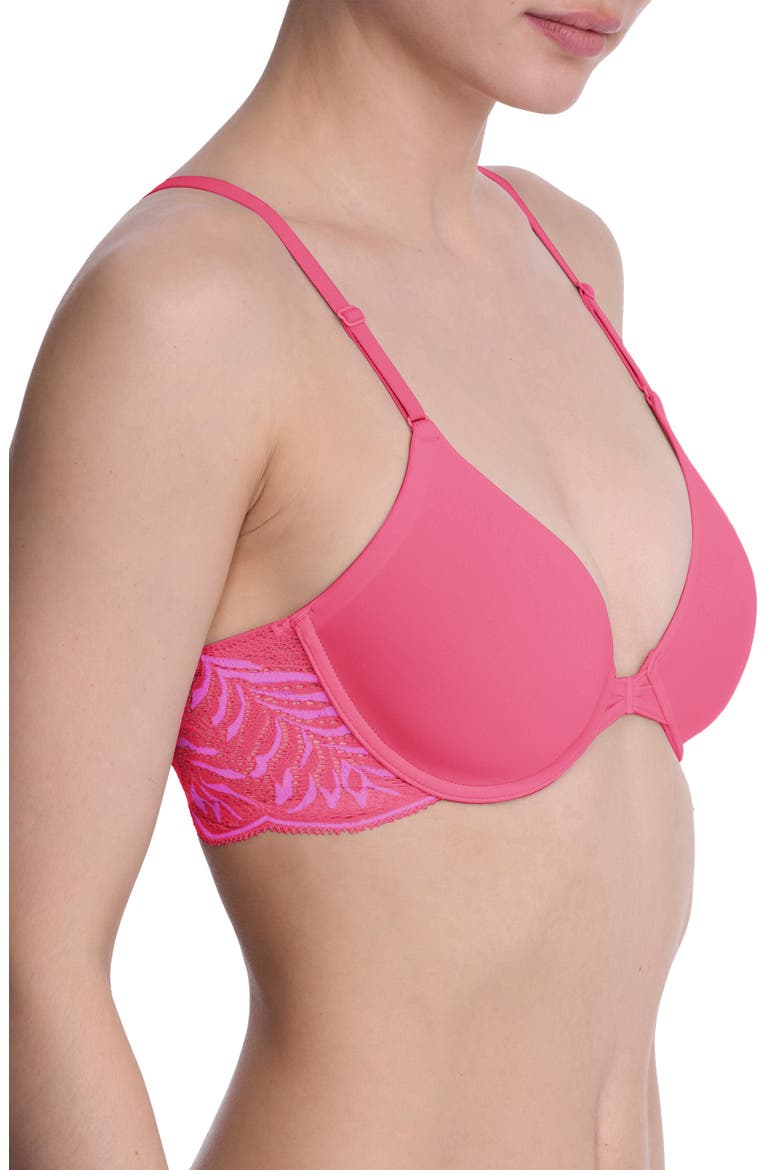 Underwire Front Close Contour Bra, Alternate, color, FUCHSIA/PN