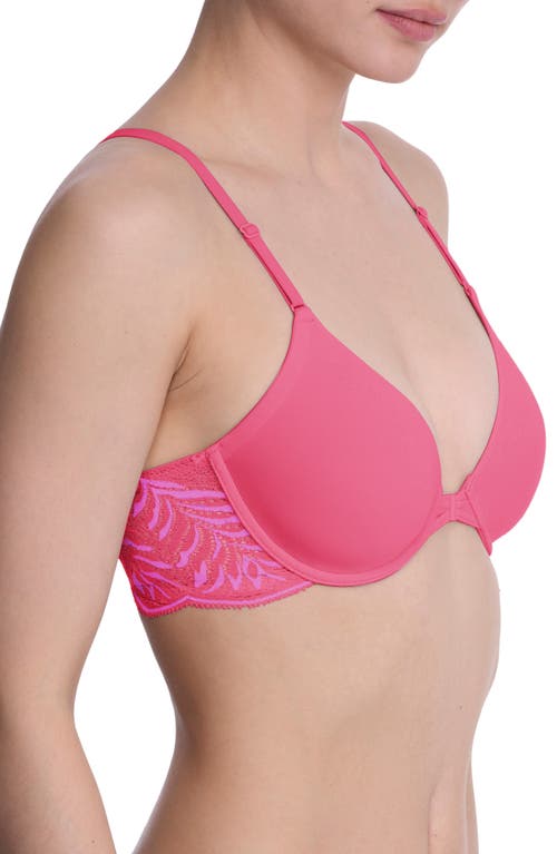 Natori Underwire Front Close Contour Bra In Pink