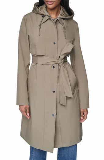 Softshell Quilted Bib Hooded Water Resistant Trench Coat