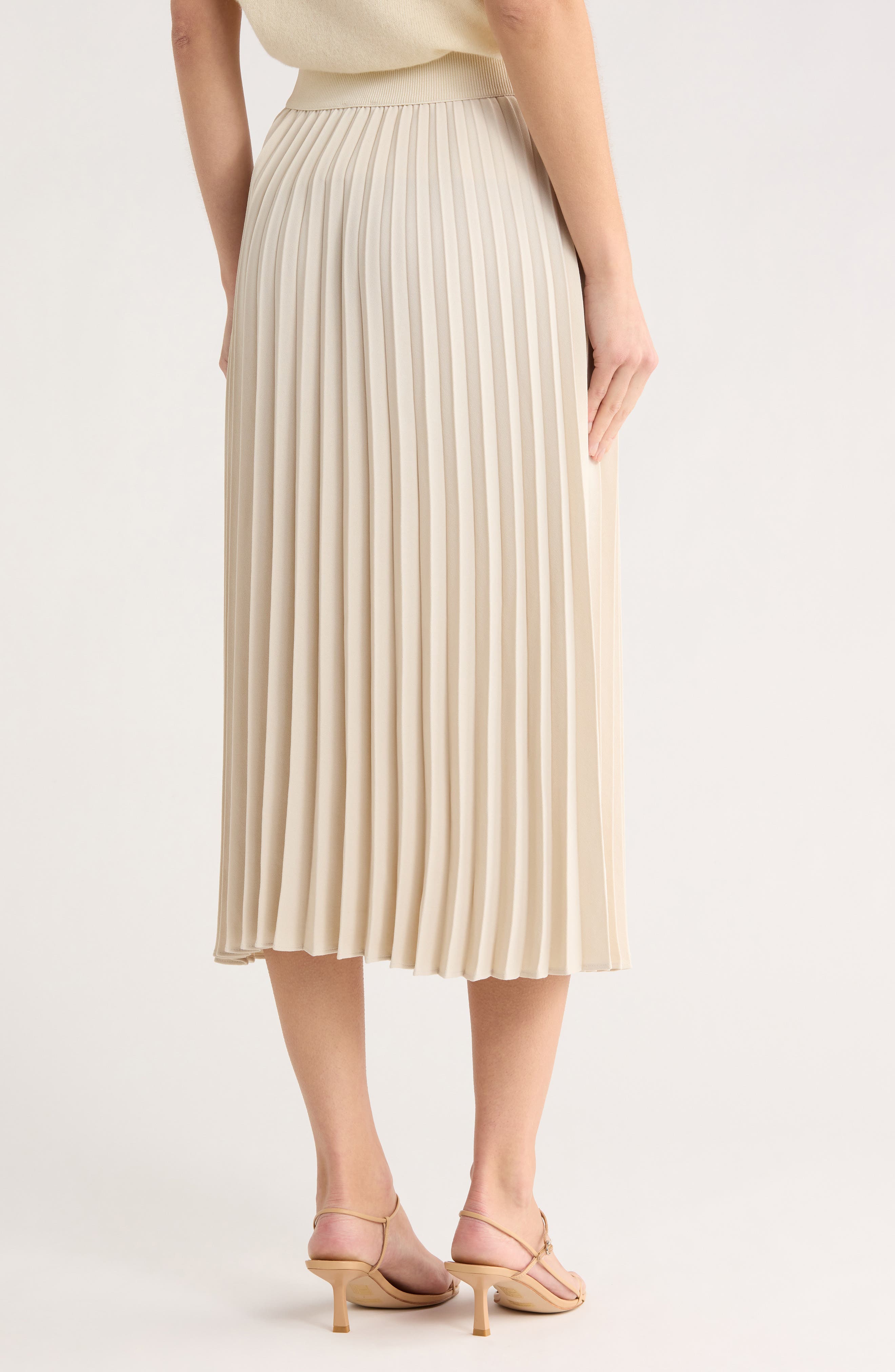Pleated Midi Skirt - image 4