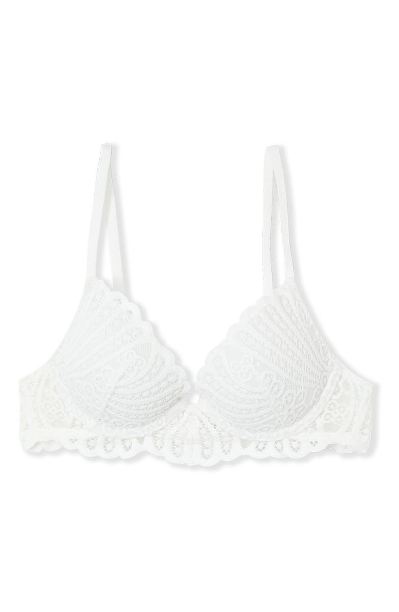 Etam Etreinte N°2 Classique Underwire Bra, Alternate, color, Ecru