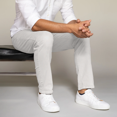 Peter Manning Italian 5-pocket Pants In Stone
