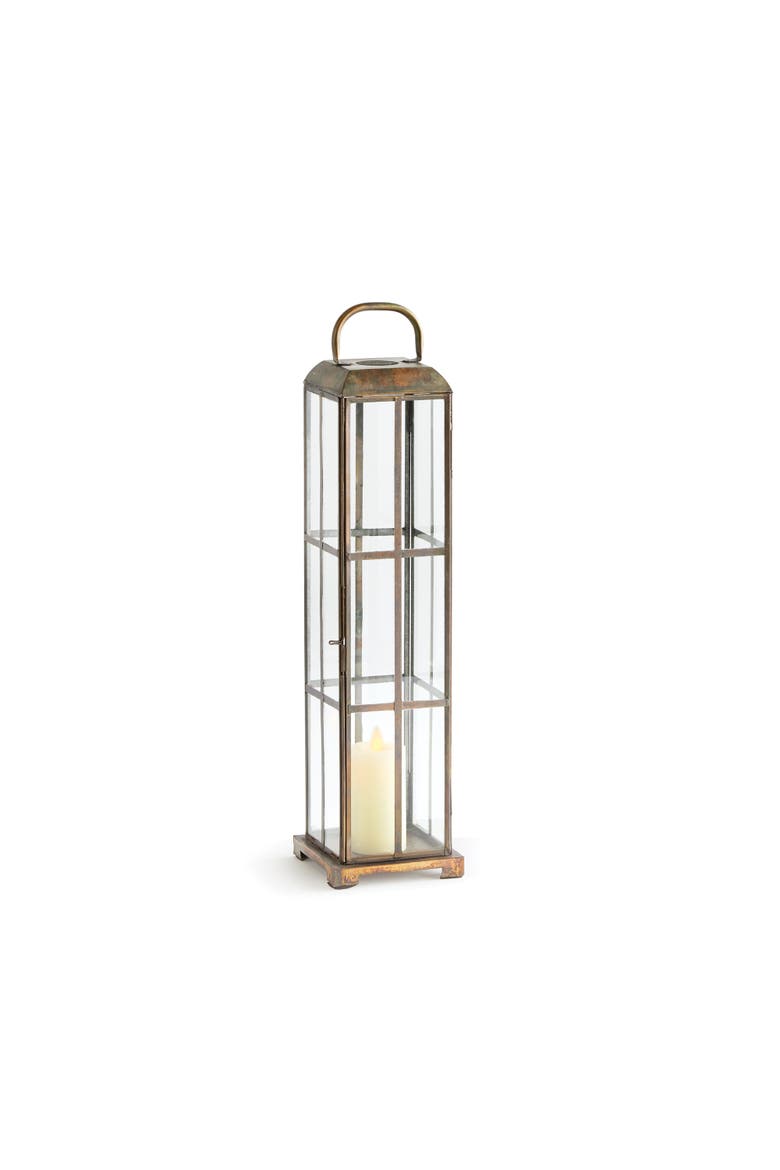 Benson Lantern Candle Holder, Main, color, Gold