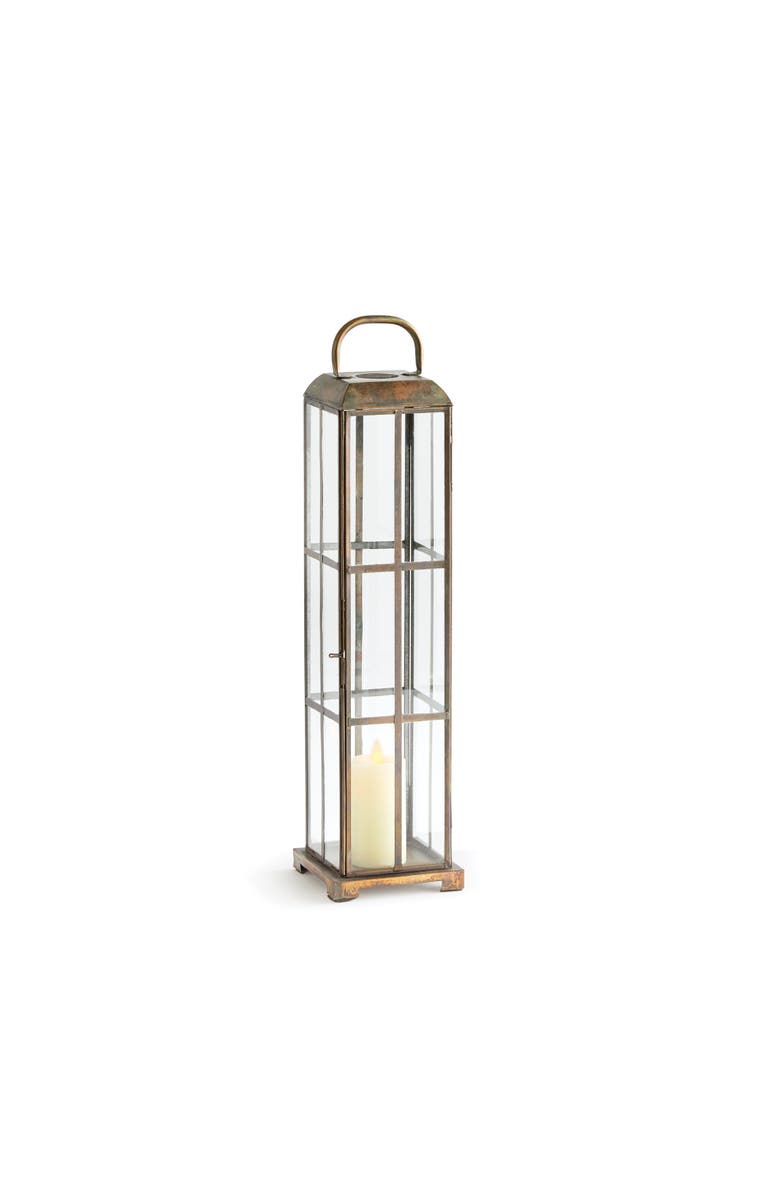 Napa Home & Garden Benson Lantern Candle Holder, Main, color, Gold