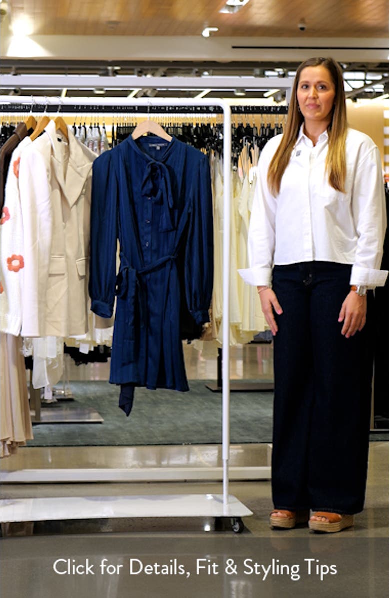 Belted Long Sleeve Minidress, sales video thumbnail