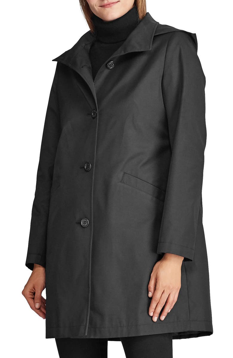 Lauren Ralph Lauren Hooded Water Repellent Trench Coat, Main, color, 