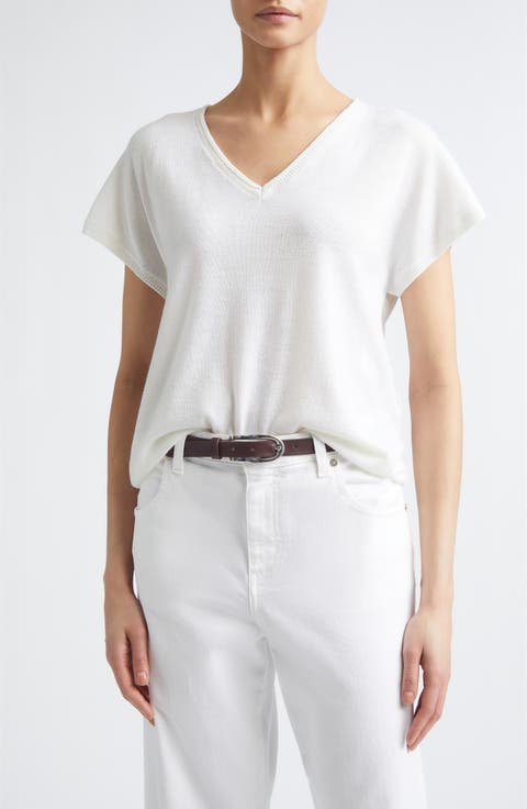 V-Neck Wool Blend Sweater