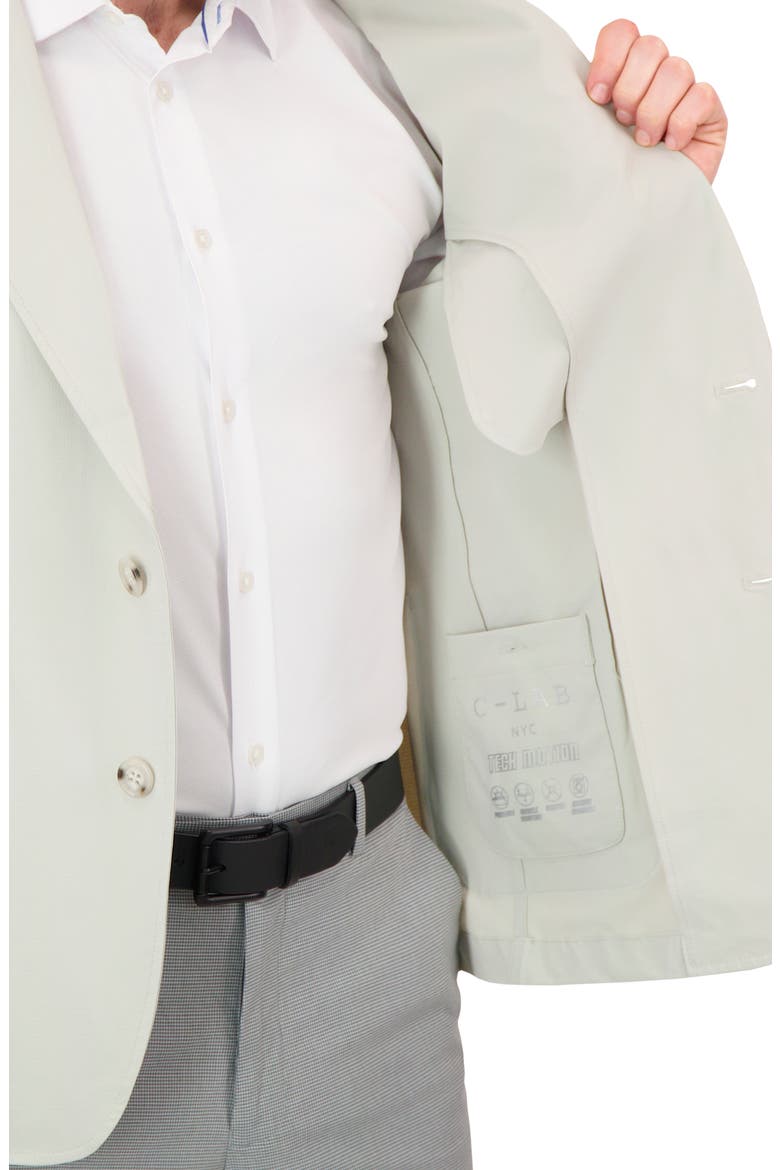 Packable Woven Tech Jacket, Alternate, color, STONE