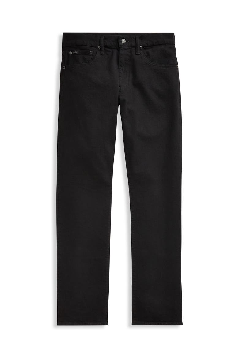 Big & Tall Hudson Relaxed Stretch Jeans, Alternate, color, HUDSON BLACK