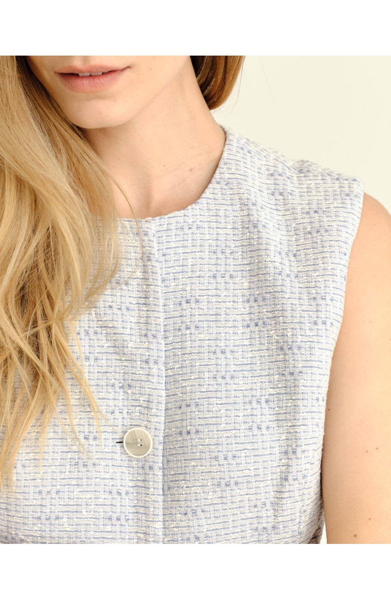 Cartolina Freja Tweed Vest, Alternate, color, Blue Mist
