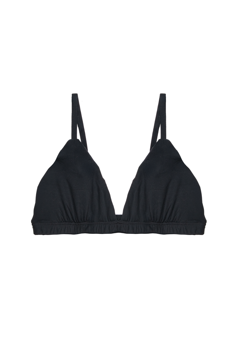 Ultra Smooth Triangle Bralette II, Alternate, color, Onyx