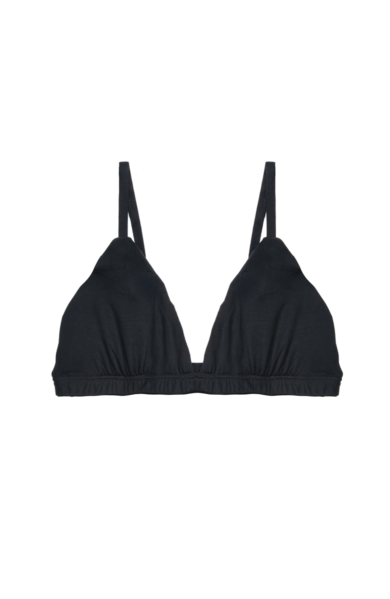 Cheeky Cherry Ultra Smooth Triangle Bralette II, Alternate, color, Onyx