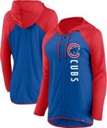 FANATICS Women's Fanatics Branded Royal/Red Chicago Cubs Forever Fan Full-Zip Hoodie Jacket