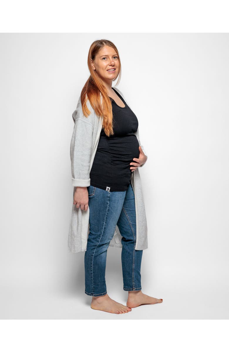 The Bshirt Maternity Vest, Alternate, color, Black