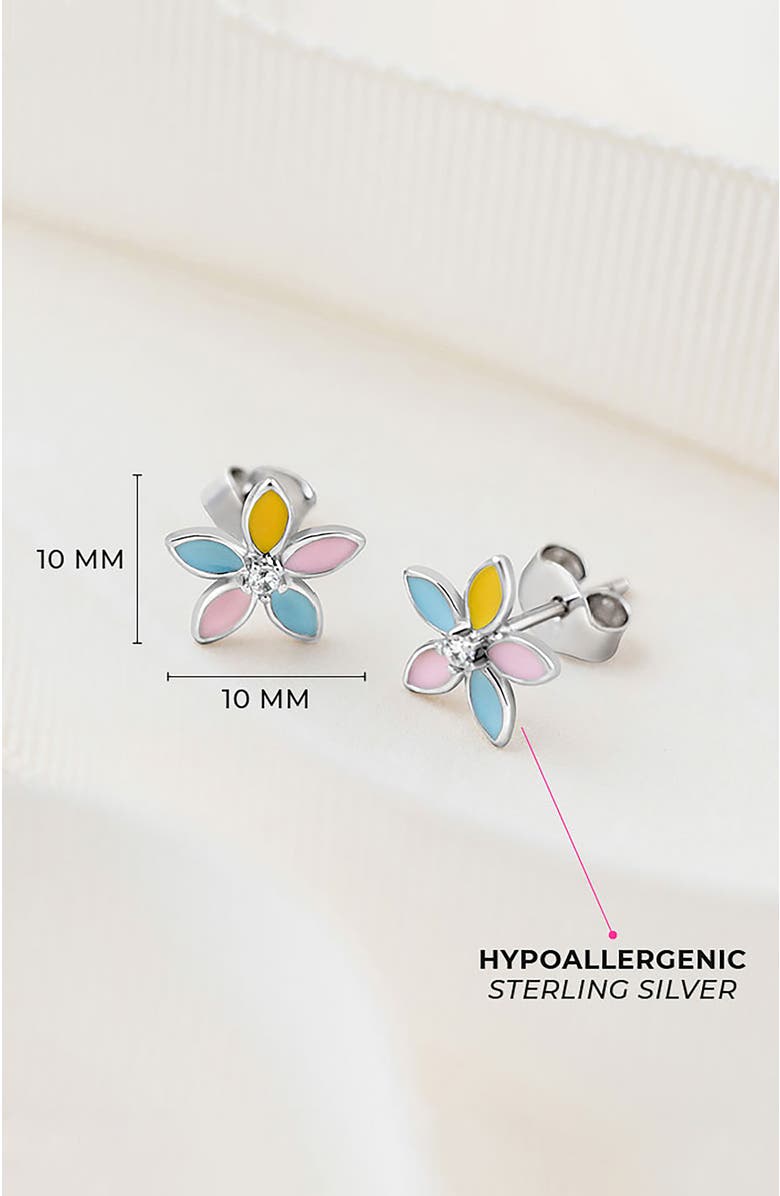 In Season Jewelry Fun Multicolor Summer Flower Earrings, Alternate, color, Yellow