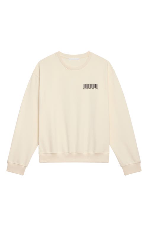 Helmut Lang Ski Schedule Cotton Sweatshirt In Neutral
