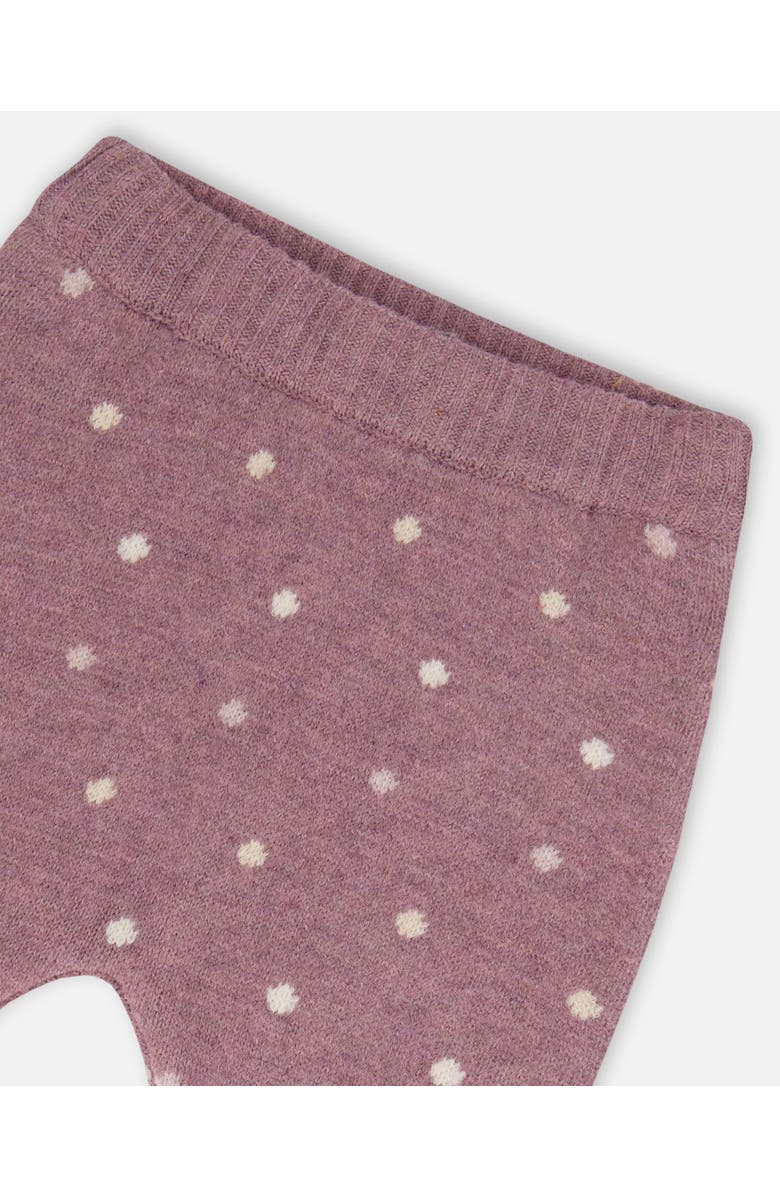 Deux par Deux Baby Girl's Fox Intarsia Top And Knitted Pant Set Woodrose, Alternate, color, 