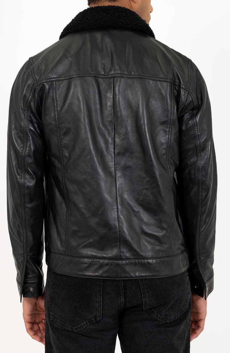 PINO BY PINOPORTE Lambskin Leather Jacket, Alternate, color, Black