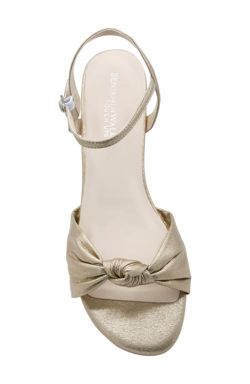 Touch Ups Rose Ankle Strap Wedge Sandal In Champagne