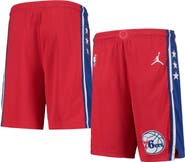 Jordan Brand Youth Jordan Brand Red Philadelphia 76ers 2019/20 Swingman Performance Shorts - Statement Edition