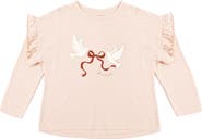 Rylee + Cru Kids' Ruffle Long Sleeve Graphic Tee