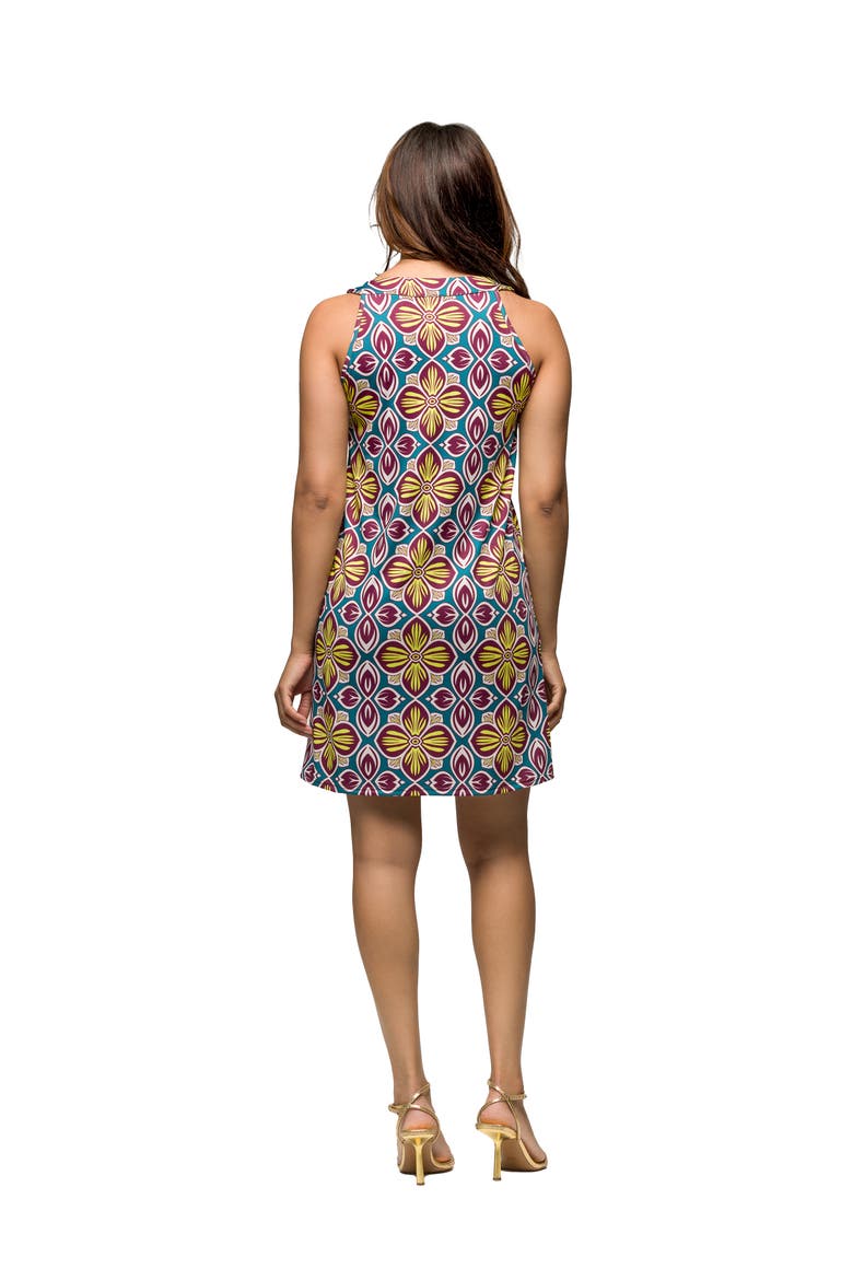 Maternity Floral Print Sleeveless Knee Length Shift Dress, Alternate, color, Green Multi