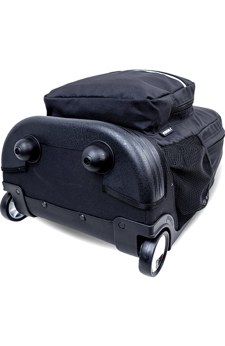 J World Sunrise 18" Kids Rolling Backpack, Alternate, color, Black