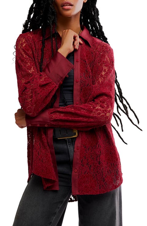 Faith Lace Button-Up Shirt