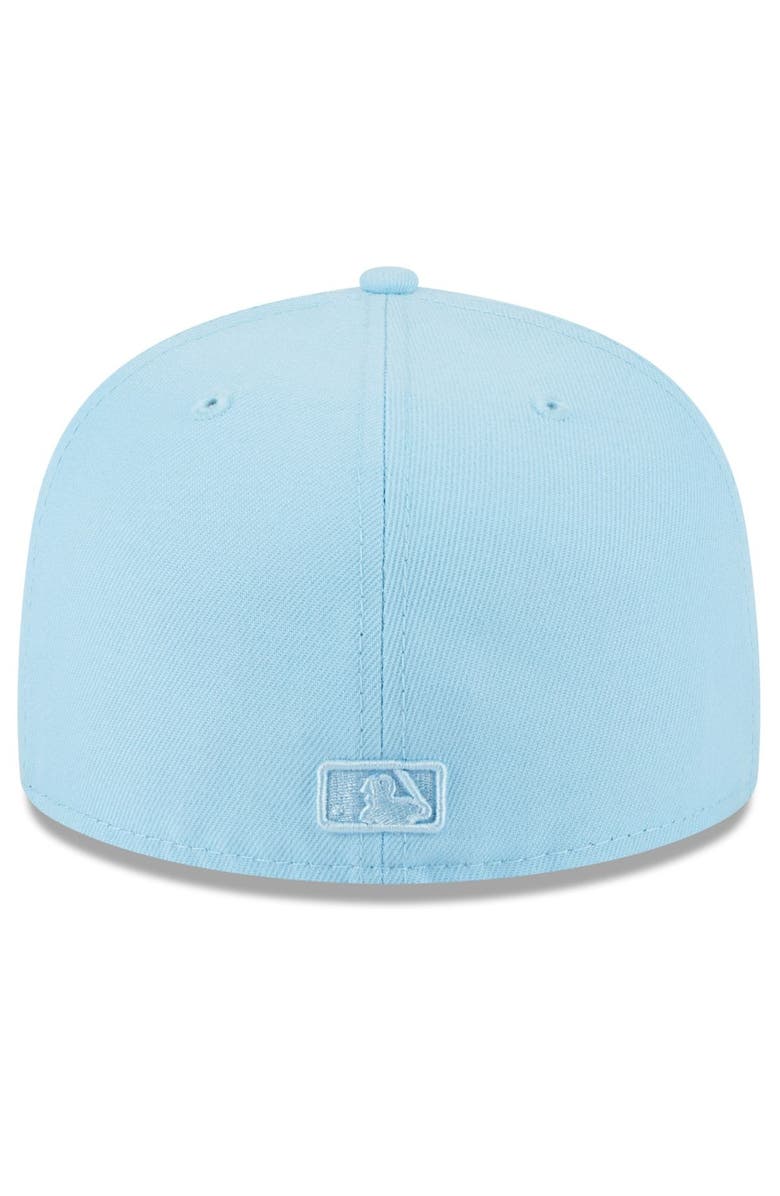 New Era Men's New Era Light Blue Los Angeles Angels 2023 Spring Color Basic 59FIFTY Fitted Hat, Alternate, color,