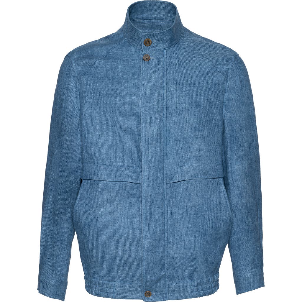 Cardinal of Canada Bristol Linen Bomber Jacket in Lt Blue  product