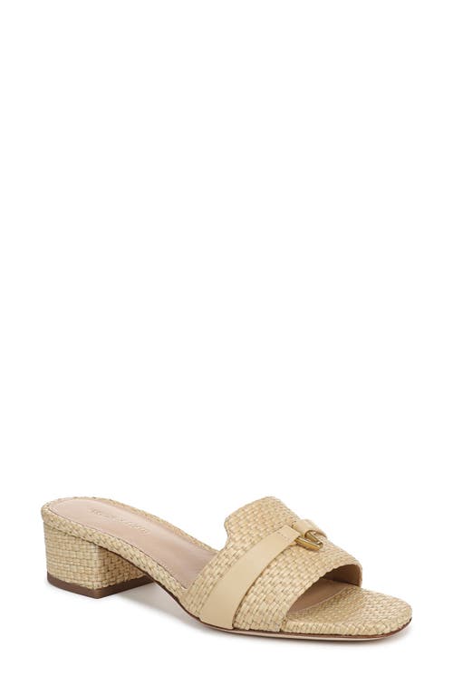 Veronica Beard Annette Raffia Sandals In Natural