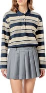 English Factory Stripe Relaxed Fit Polo Shirt