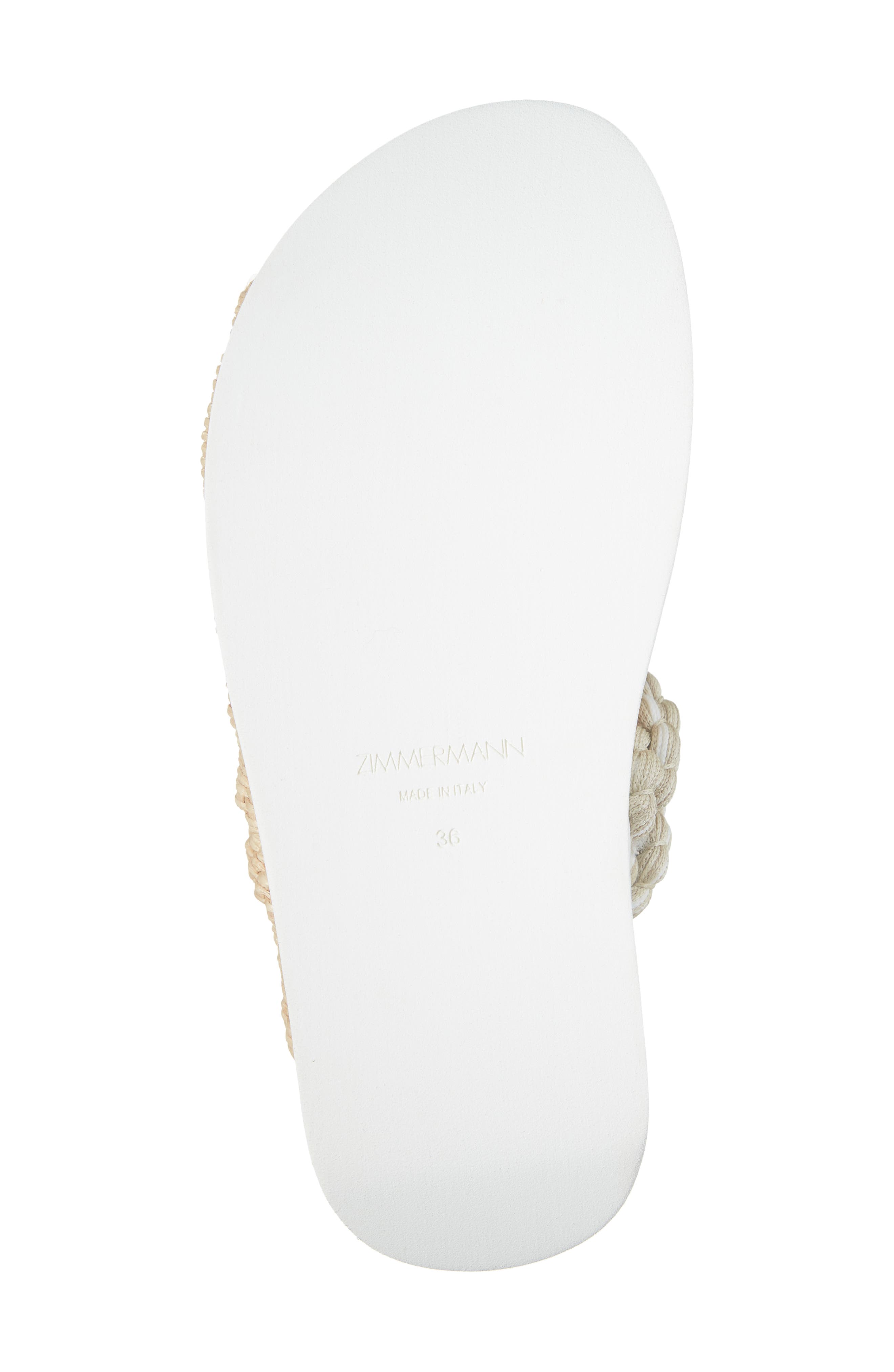 Zimmermann Interlock Rope Slide Sandal, Alternate, color, 