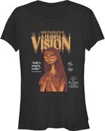 The Nightmare Before Christmas Juniors The Nightmare Before Christmas A Fearful Vision Sally T Shirt