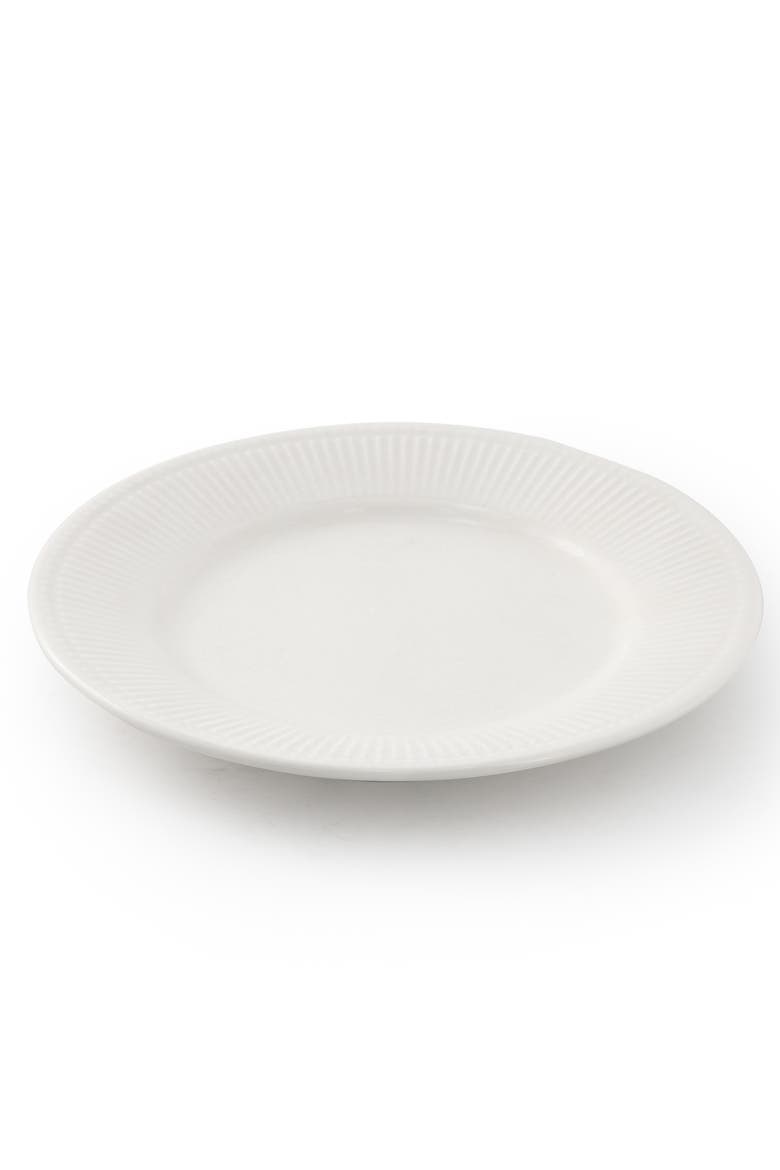Gretel 6 Piece Round Stoneware Salad Plate Set in White, Alternate, color, White