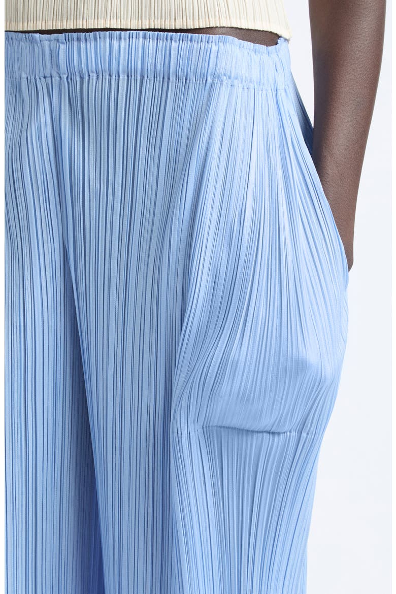 Monthly Colors August Pleated Crop Straight Leg Pants, Alternate, color, LIGHT BLUE
