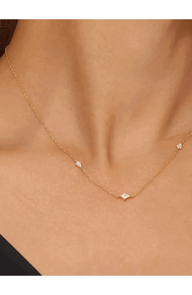 Hollywood Sensation Radiant Starburst Necklace, Alternate, color, Gold