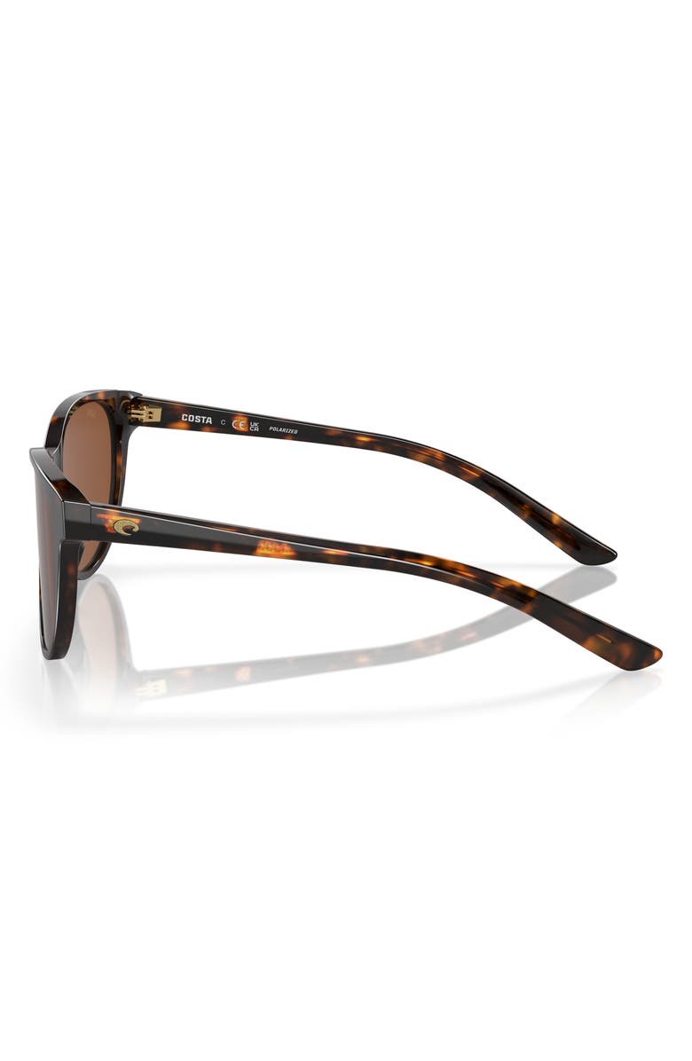 Costa Del Mar Catherine 57mm Polarized Phantos Sunglasses, Alternate, color, Tortoise