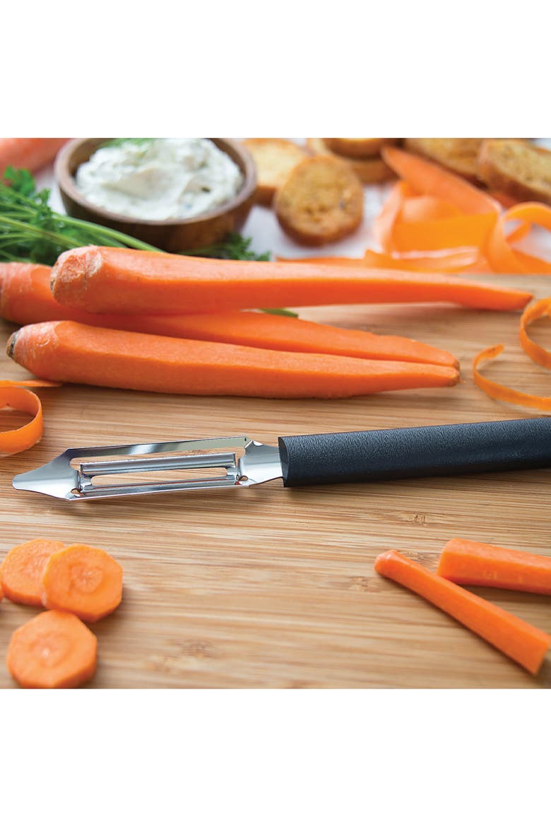 Cutlery 2-Inch Deluxe Vegetable Peeler with Straight Blade, Alternate, color, Black