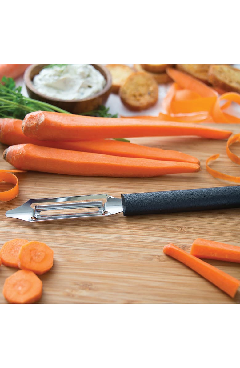 Rada Cutlery 2-Inch Deluxe Vegetable Peeler with Straight Blade, Alternate, color, Black