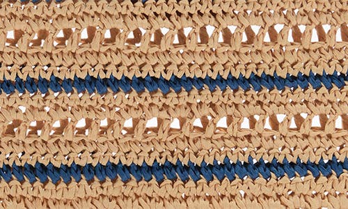 Mango Pochette Natural Materials Dark Navy In Dark Navy