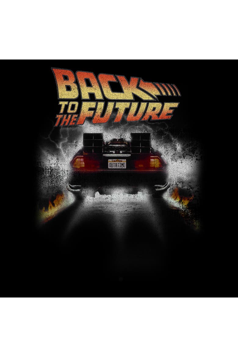 Men's Back to the Future Distressed Back Car  Graphic T-Shirt, Alternate, color, Black