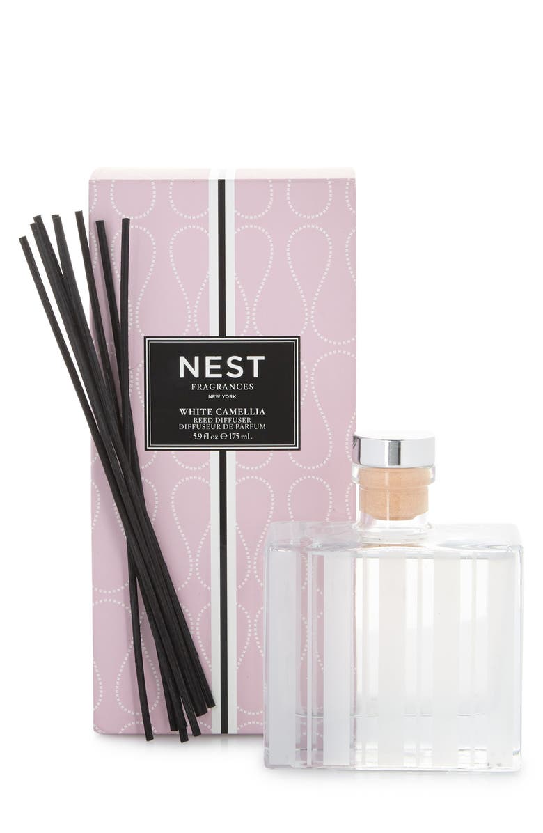 NEST New York White Camellia Reed Diffuser, Main, color,