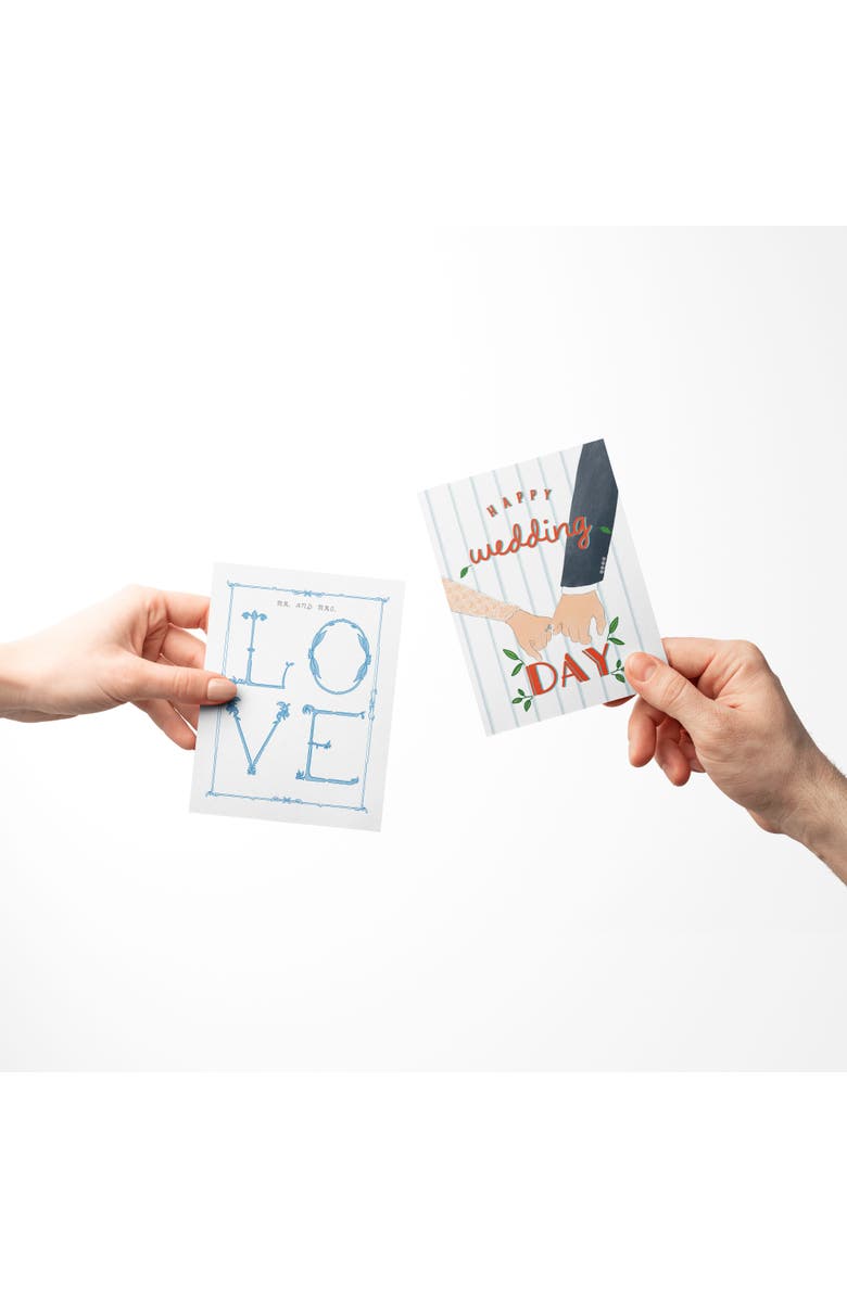 Ramus & Co Wedding Greeting Card Pack (3ct) "Love, Happy Wedding Day, To The Darling Couple", Alternate, color, Multi-Pack