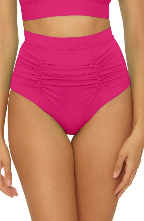 Soluna Sun Goddess High Waist Bikini Bottoms In Pink