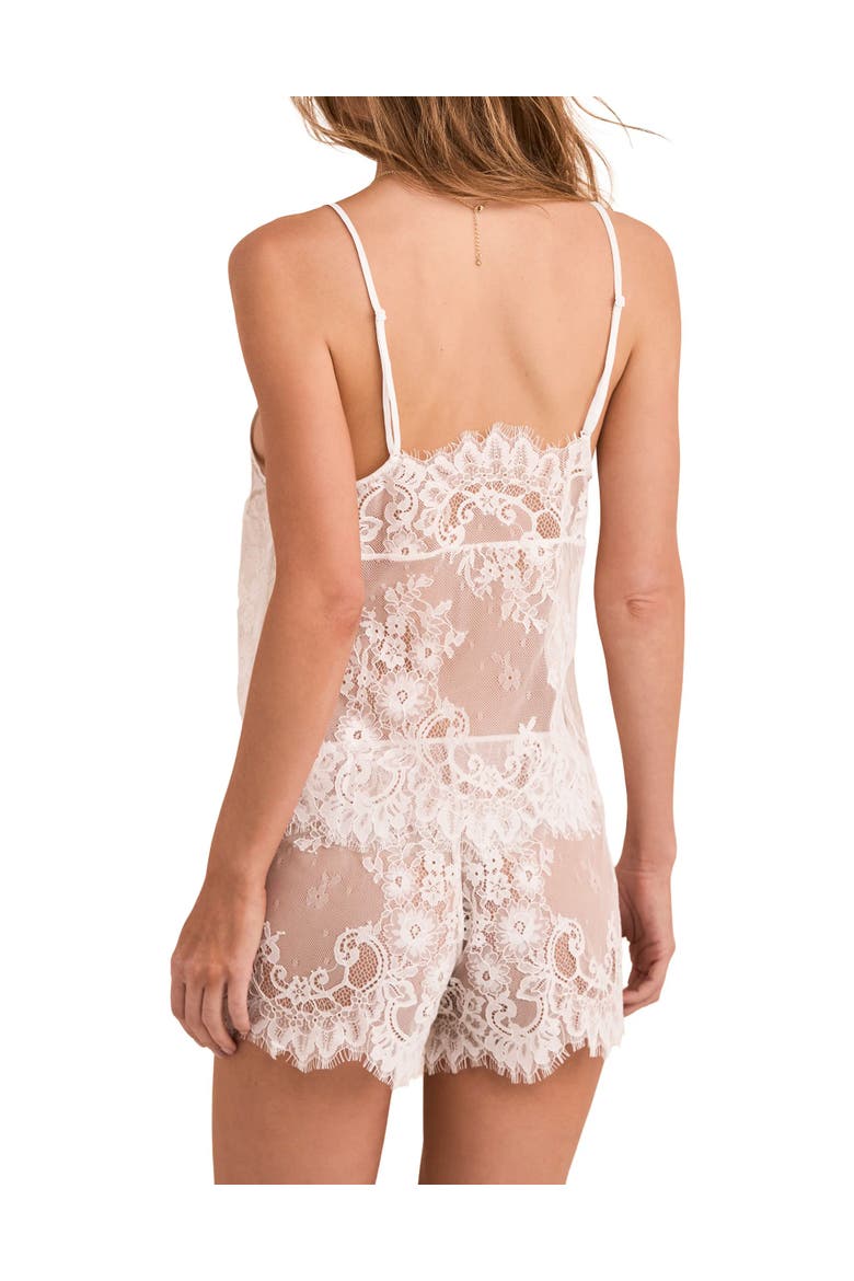 Hopie Camisole & Short Set Lingerie, Alternate, color, White