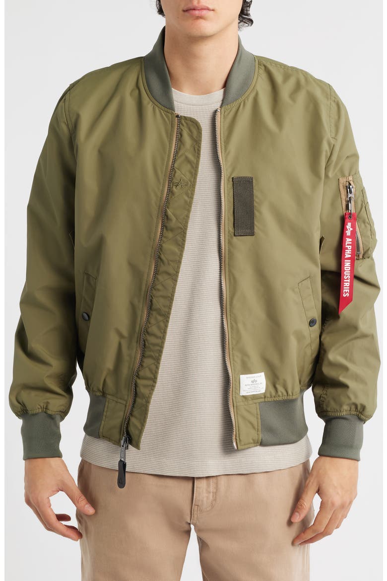 L-2B Skymaster Gen II Water Resistant Bomber Jacket, Main, color, OG-107 GREEN