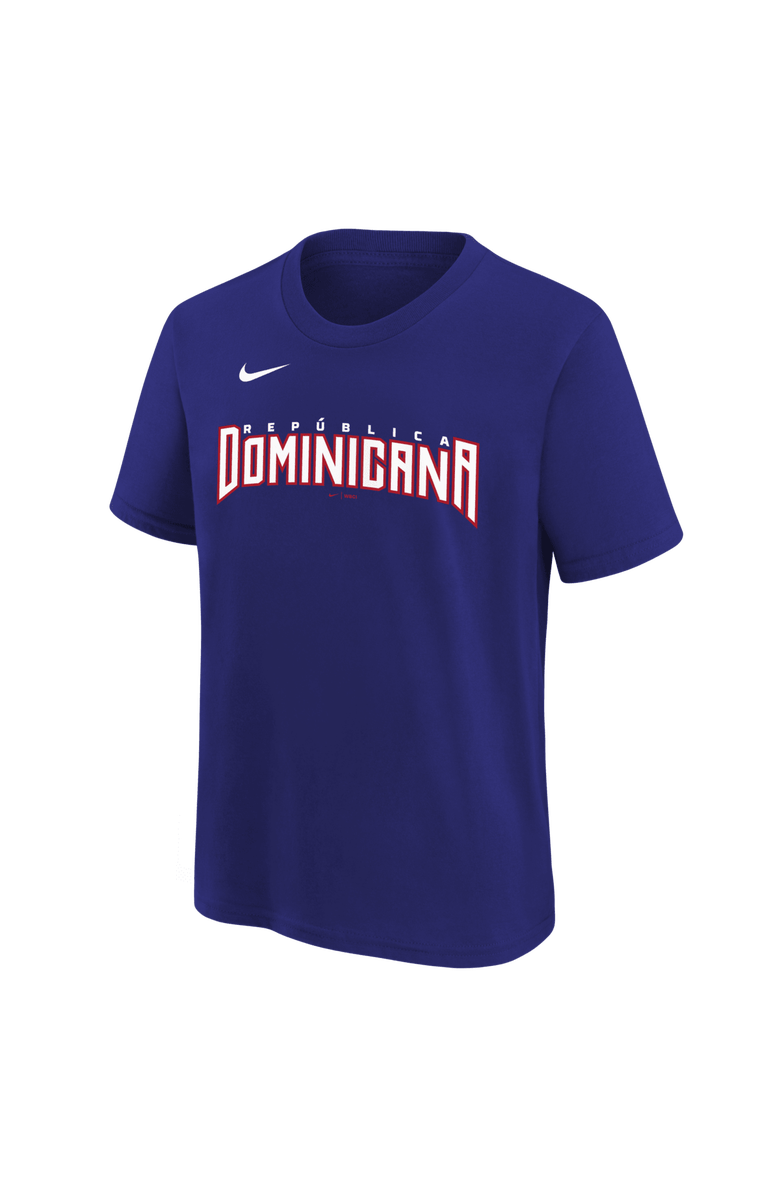 Nike Youth Nike Fernando Tatis Jr. Blue Dominican Republic Baseball 2026 World Baseball Classic Name & Number T-Shirt, Alternate, color,